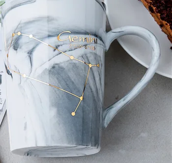 Põhjamaade tähtkuju keraamiline tass, kruus kohvi tassi tarbevee tassi tee set juua tooted, millel on kaas, lusikas 2