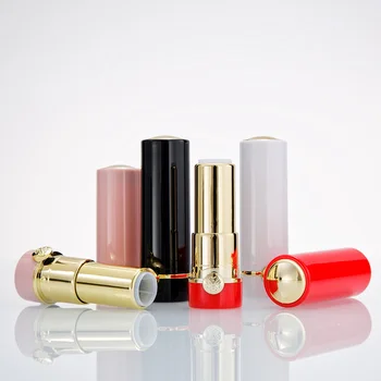 Ring luksus 12.1 mm DIY unikaalne lipgloss toru mahuti koos lille, läikiv must/roosa huulepulk toru ohtrasti kosmeetikatoodete pakendid 2
