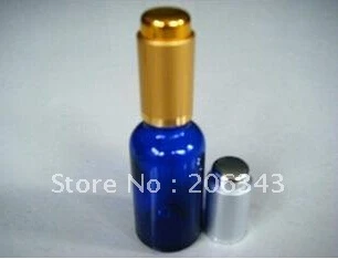 30ml sinine eeterlikku õli pudel, millel on elektriline alumiinium rõhk capfor kosmeetika-l pakend,klaas pudelid 1
