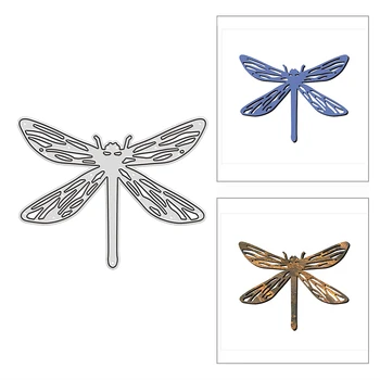 Uus DIY Peen Dragonfly Käsitöö Hallituse 2021 Metalli Lõikamine Sureb Scrapbooking ja Kaardi Tegemise Dekoratiivne Reljeef Nr Templid 1
