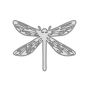 Uus DIY Peen Dragonfly Käsitöö Hallituse 2021 Metalli Lõikamine Sureb Scrapbooking ja Kaardi Tegemise Dekoratiivne Reljeef Nr Templid 2