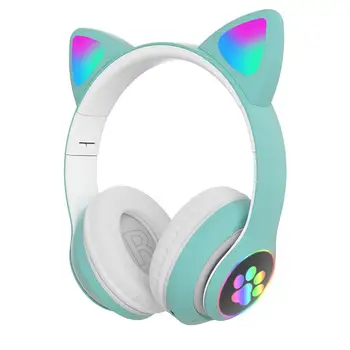RGB Kassi Kõrva Kõrvaklapid, Bluetooth-ühilduva 5.0 Müra Tühistamises Täiskasvanud Lapsed Tüdruk Peakomplekt Koos Mikrofoniga 2