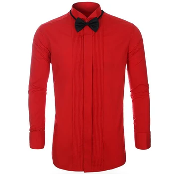 Ametliku Kleit, Ülikond, Särk Mees Must Punane Valge Värv Pluss Suurus 5XL Pulm Särk Euroopa ja Ameerika Mens Top rõivabränd A709