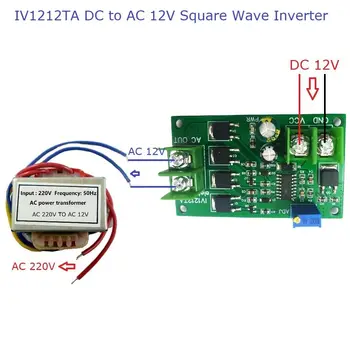 DC-AC 12V To 220V Inverter Frequency Converter 12W Square Wave Signaali Generaator 2