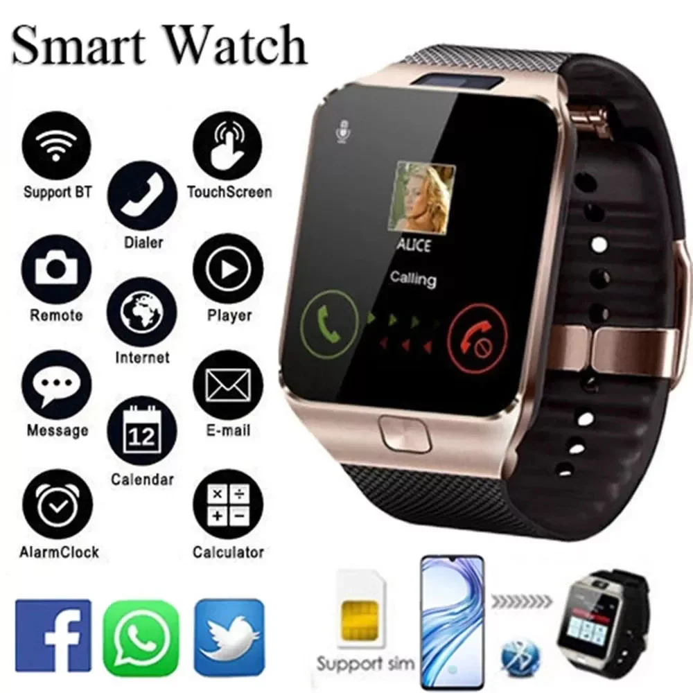 DZ09 Smart Watch Toetada SIM-Kaardi Mitut Keelt Puutetundlik Bluetooth-Sport Fitness Tracker Kaamera Randmerihm Smart Vaata Telefon Pilt 1