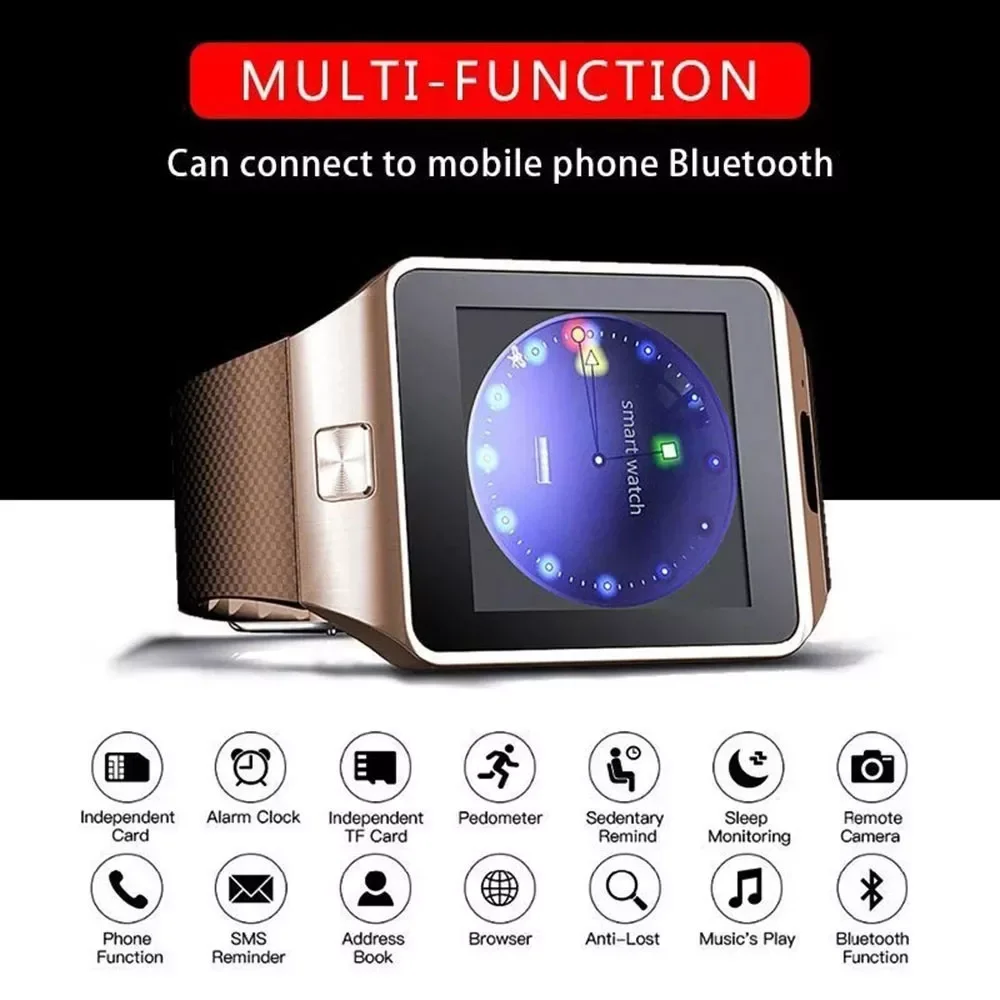 DZ09 Smart Watch Toetada SIM-Kaardi Mitut Keelt Puutetundlik Bluetooth-Sport Fitness Tracker Kaamera Randmerihm Smart Vaata Telefon Pilt 2